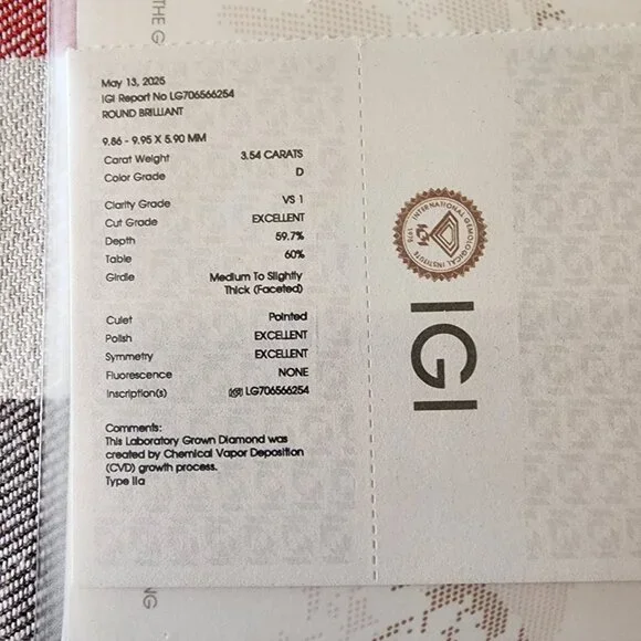 Tacori Dantela Collection 3.54 Carat Round Solitaire Diamond Ring Size 5.5 - Picture 4 of 15